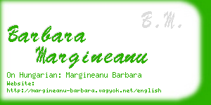 barbara margineanu business card